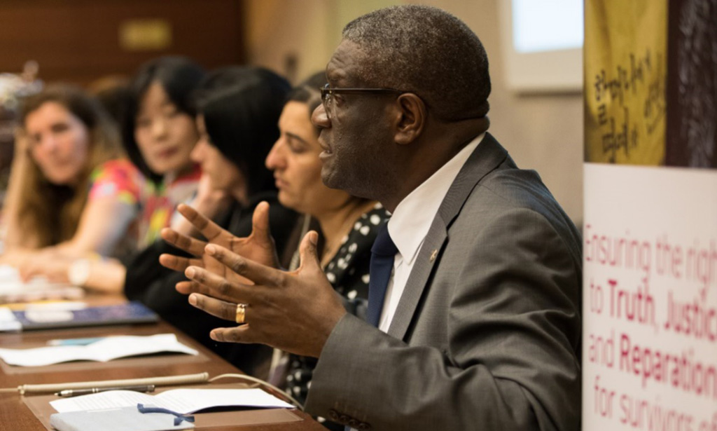 Les survivantes de violences sexuelles interpellent la communauté internationale aux côtés du Dr Mukwege