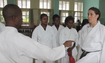 Teaching self-defence to female victims of rape in DR Congo