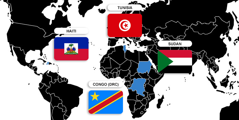 On Focus: Sudan, DRC, Haiti, and Tunisia