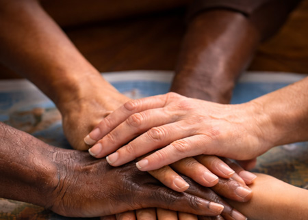 Hands symbolizing unity and human rights – The MagkaSama Project