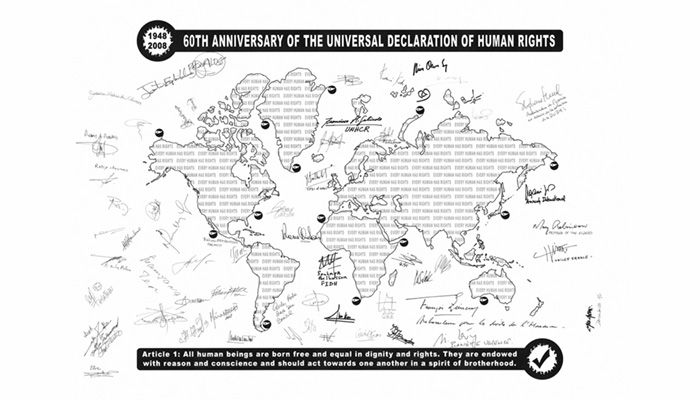 60 Signers Artwork by Max Dana