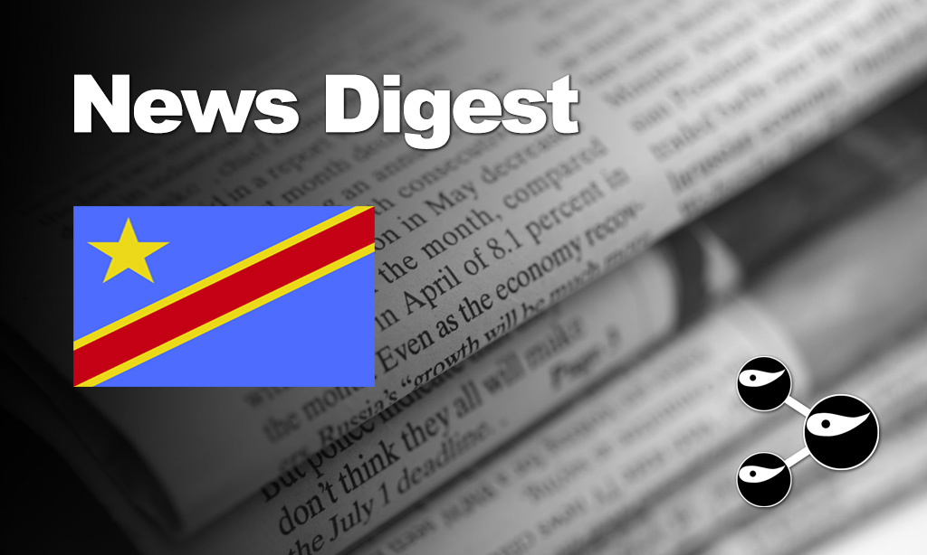 News Digest Congo (DRC): Denis Mukwege, Vaccin Ebola, Massacres à Djugu, Athlétisme, Naufrage,…