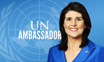 US Ambassador to the United Nations Nikki Haley in Congo